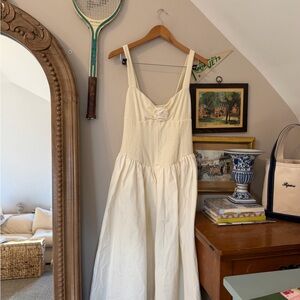 For Love And Lemons Cream Maxi Dress